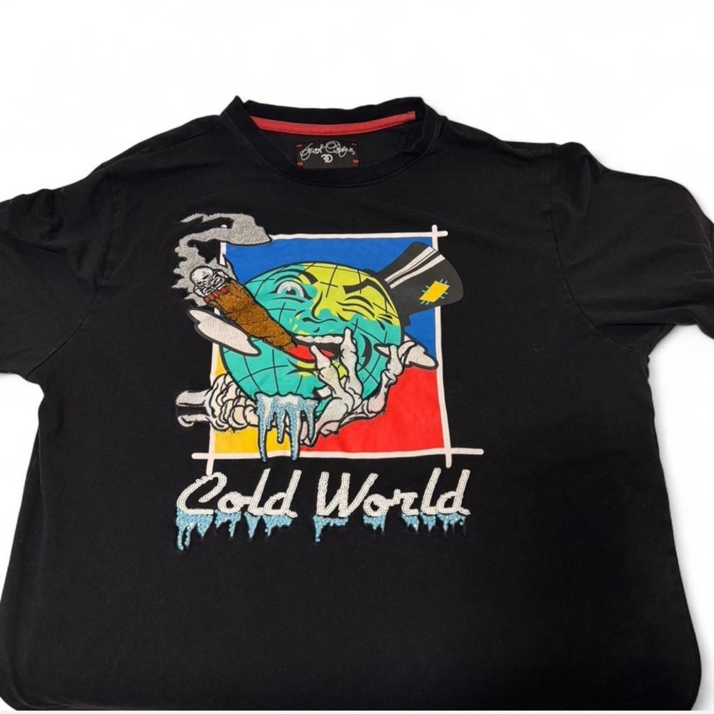 Black Graphic T-Shirt by Cold World